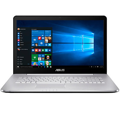 ASUS N Series Laptop, Intel Core i7, 12GB RAM, 2TB + 128GB SSD, NVIDIA GTX950M , 17.3 Full HD, Grey